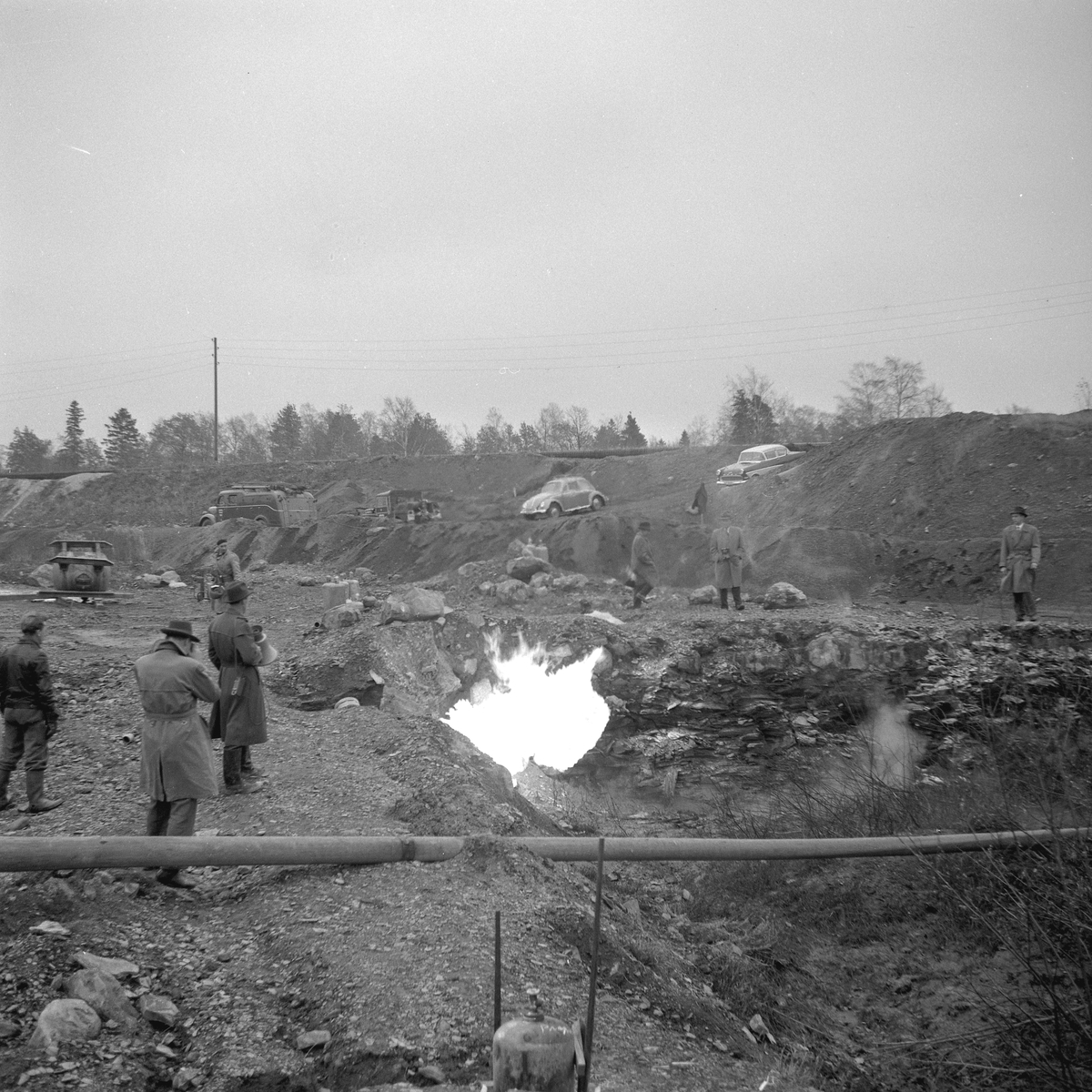 Brandövning i Kvarntorp.
30 oktober 1958.