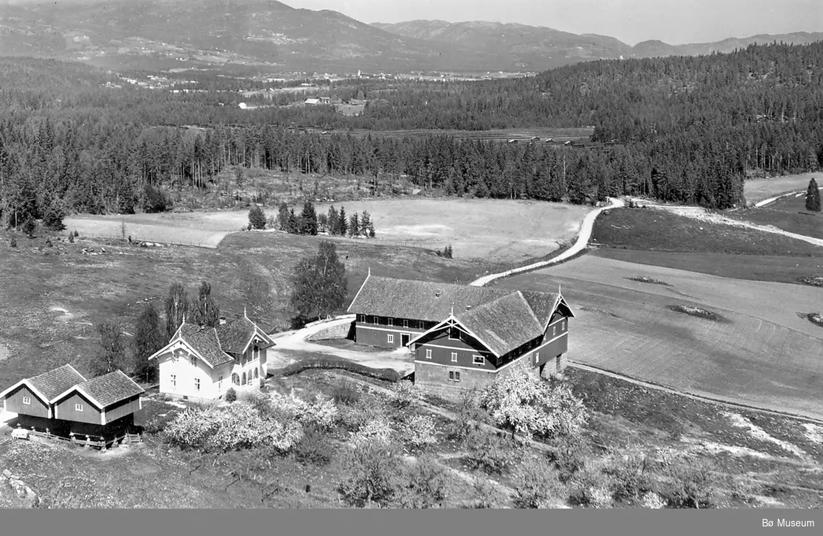 Flyfoto av Øvre Børte 7. juni 1958.
