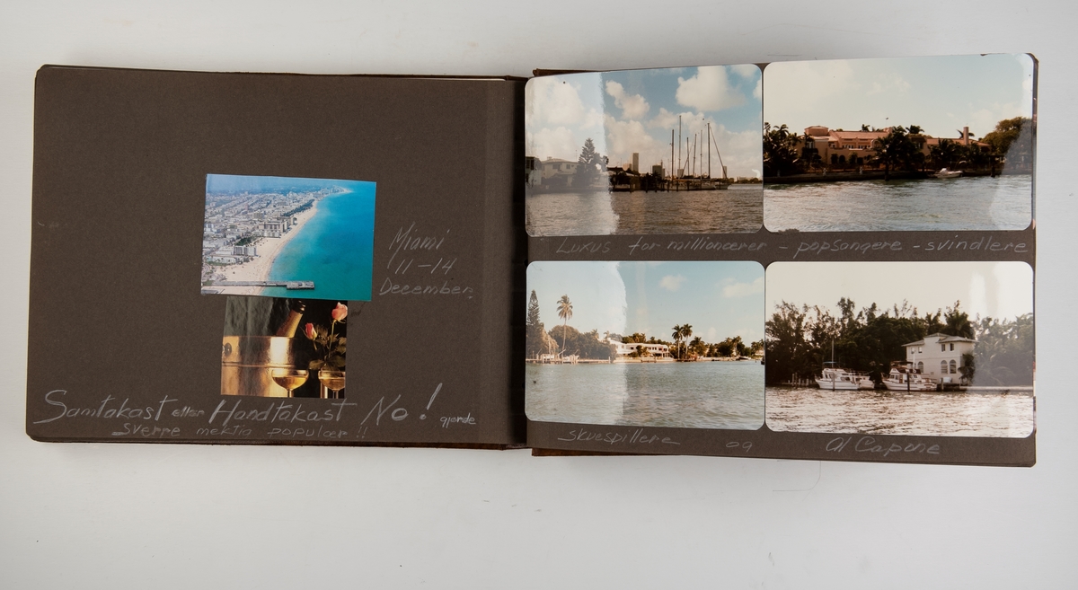 Album med fotografier fra cruise med 'Nordic Prince' i 1985. Cruise til Miami, Martinique og St. Martin.