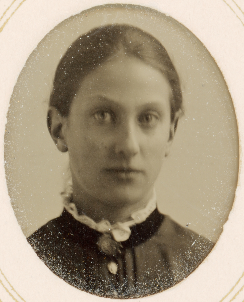 Ferrotyp - Elisabeth (Elise) Wenster, Uppsala, 21 oktober 1886