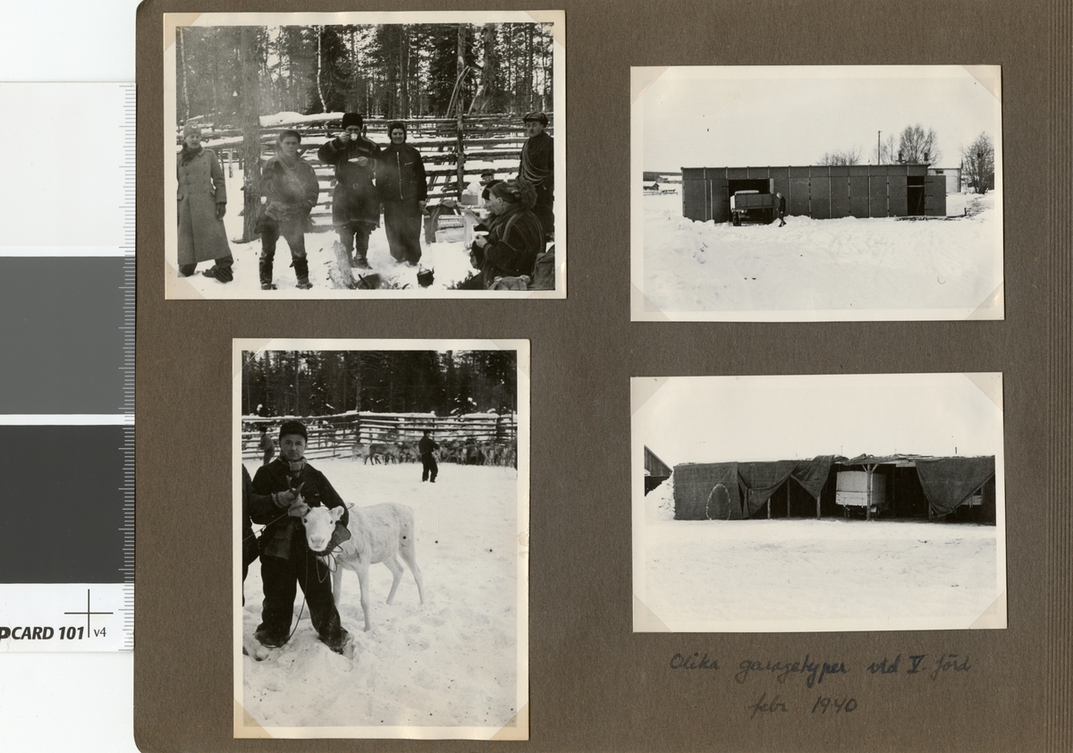Text i fotoalbum: "Renskiljning vid Töre febr 1940. "