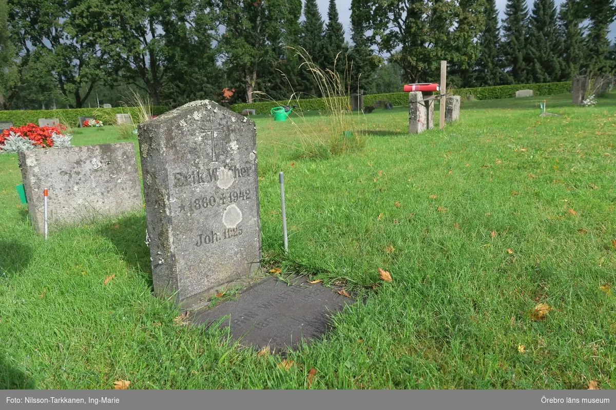 Järnboås kyrkogård Inventering av kulturhistoriskt värdefulla gravvårdar 2016, Kvarter 7.
