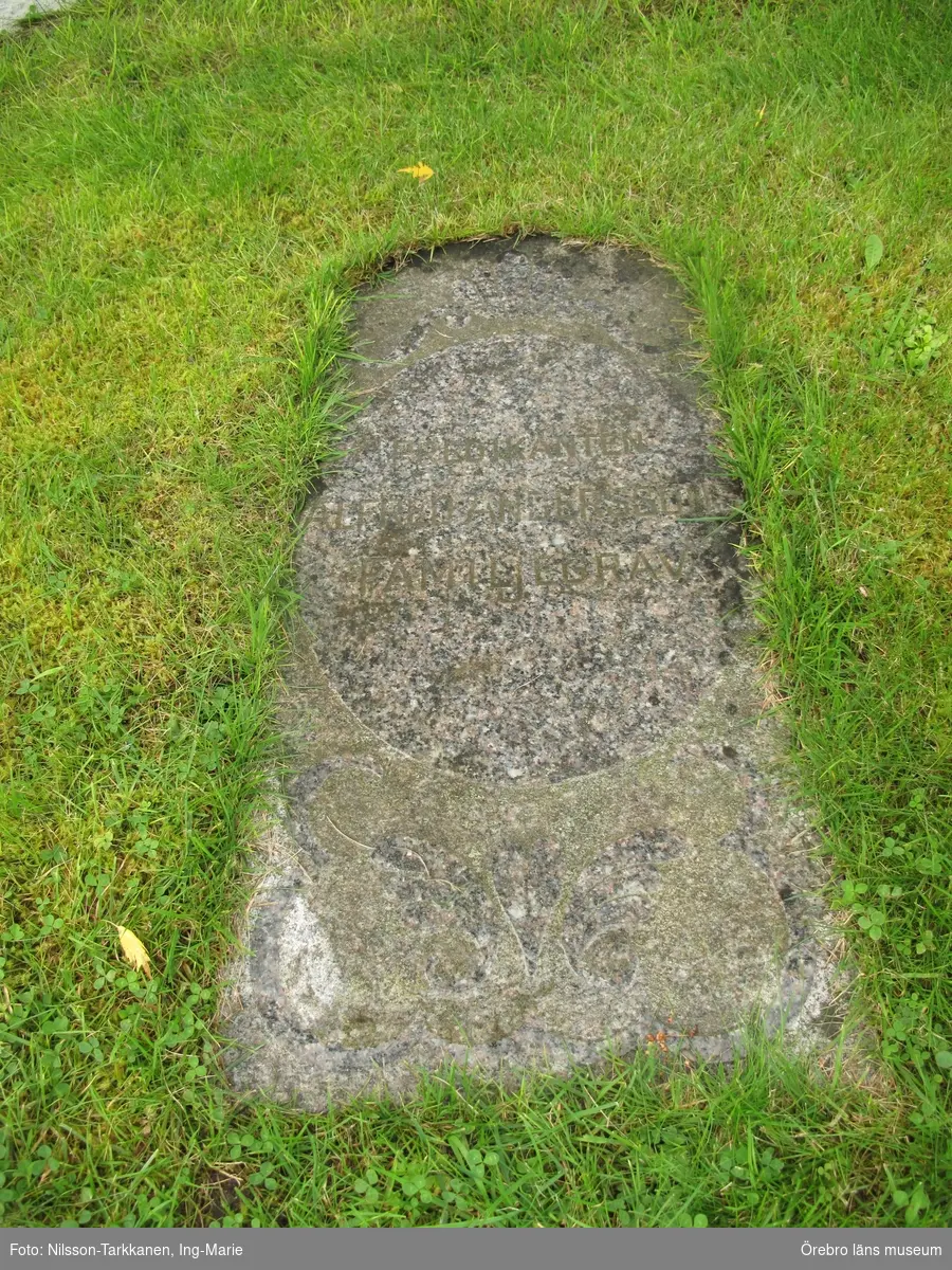 Järnboås kyrkogård Inventering av kulturhistoriskt värdefulla gravvårdar 2016, Kyrkans norrs.