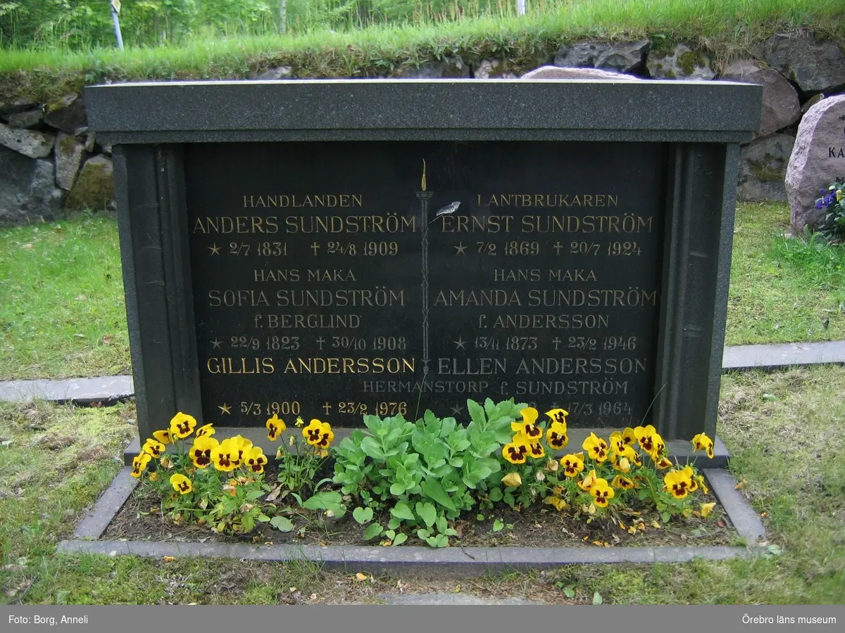 Bergskyrkogården Inventering av kulturhistoriskt värdefulla gravvårdar 2006.