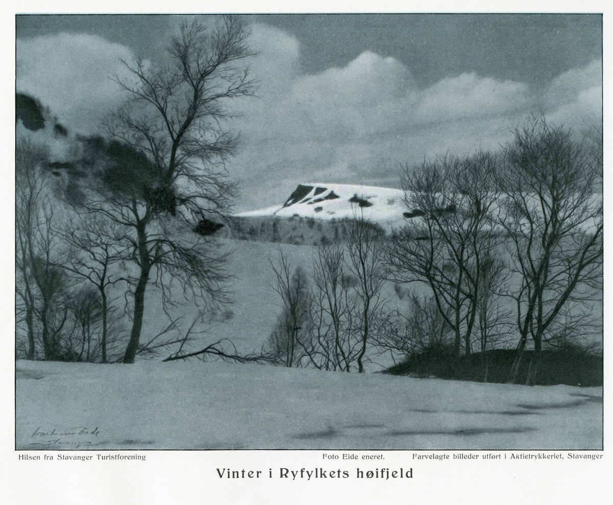 Fra skitur i Lysefjordheia i 1913.