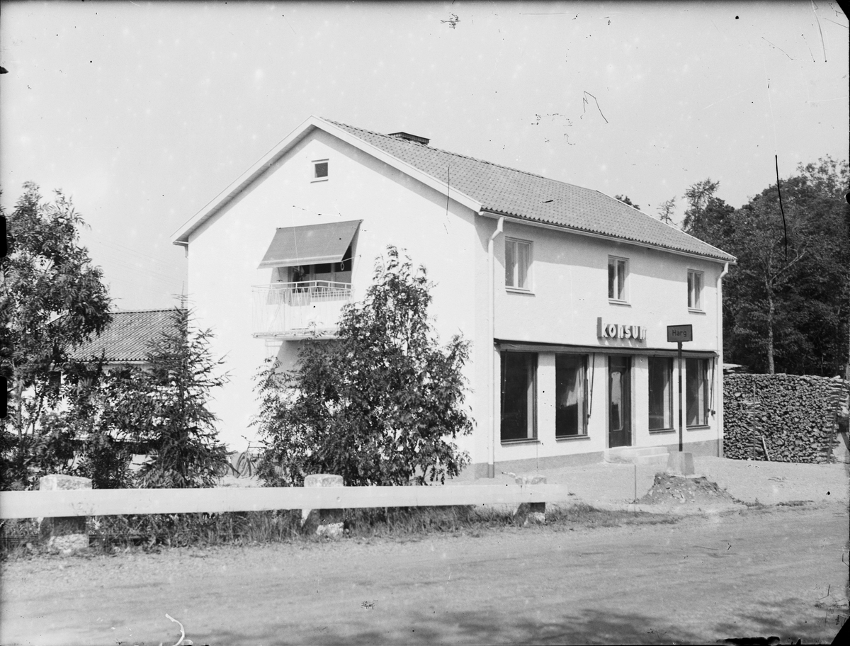 Konsumbutik, Harg, Uppland 1953