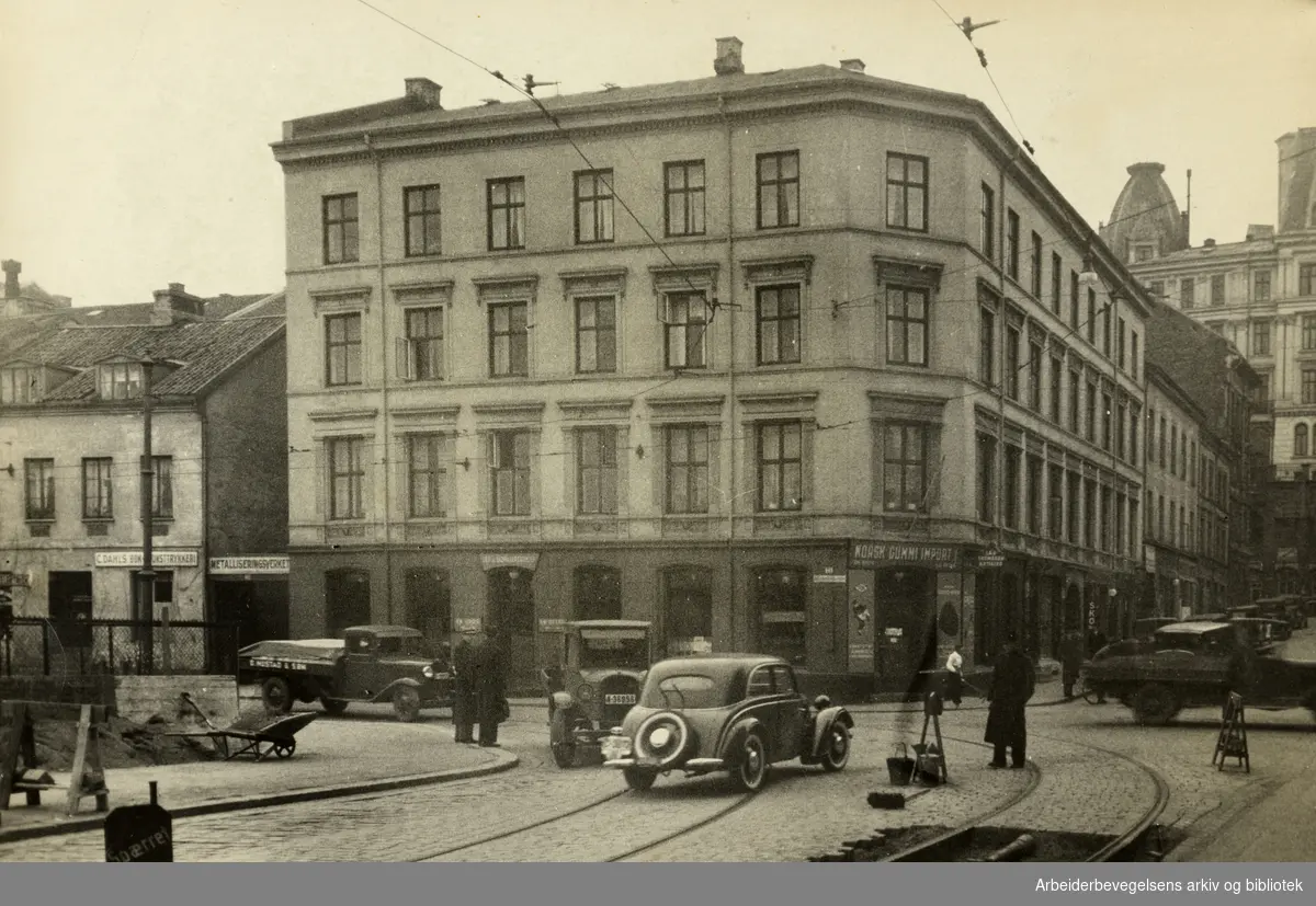 Munkedamsveien, Engens gate. Mars 1939