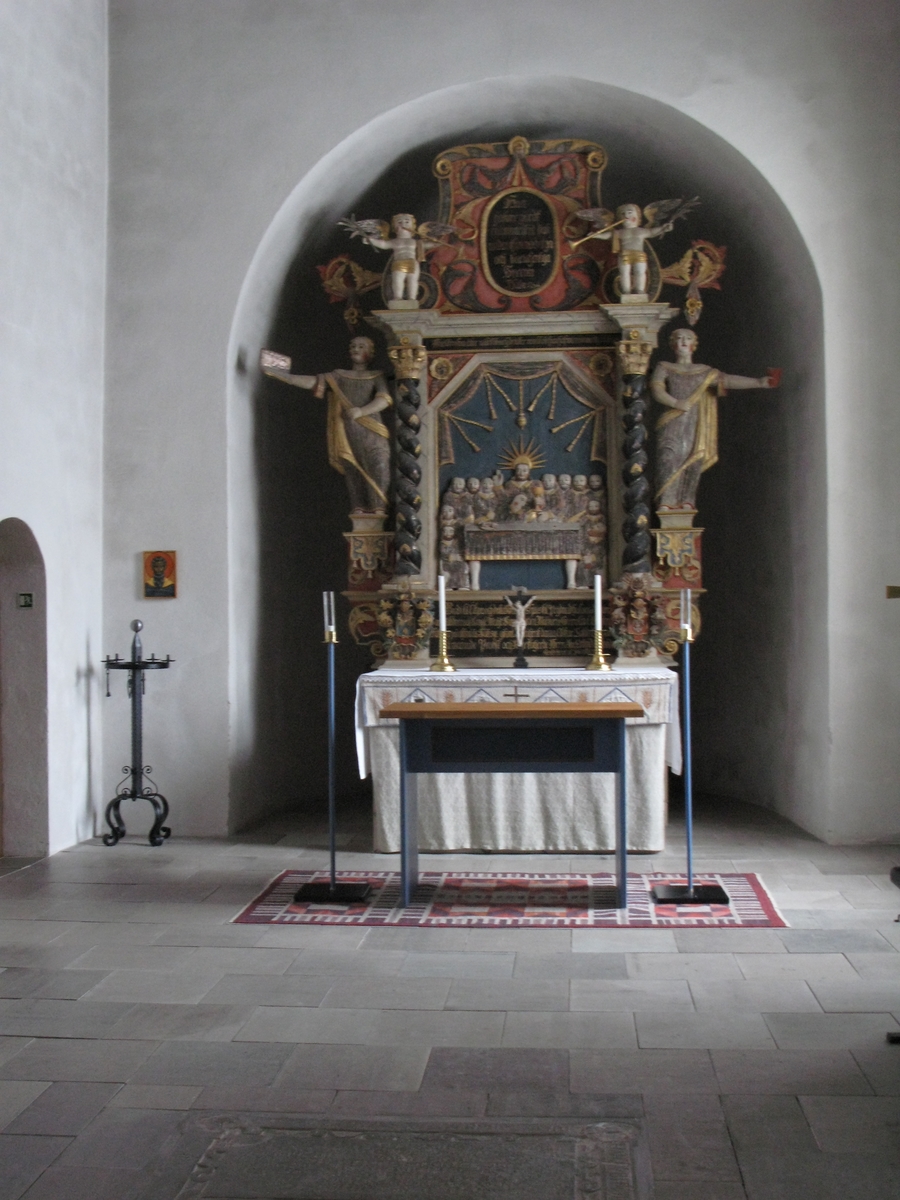 Interiör från Lekeryds kyrka i Jönköpings kommun.