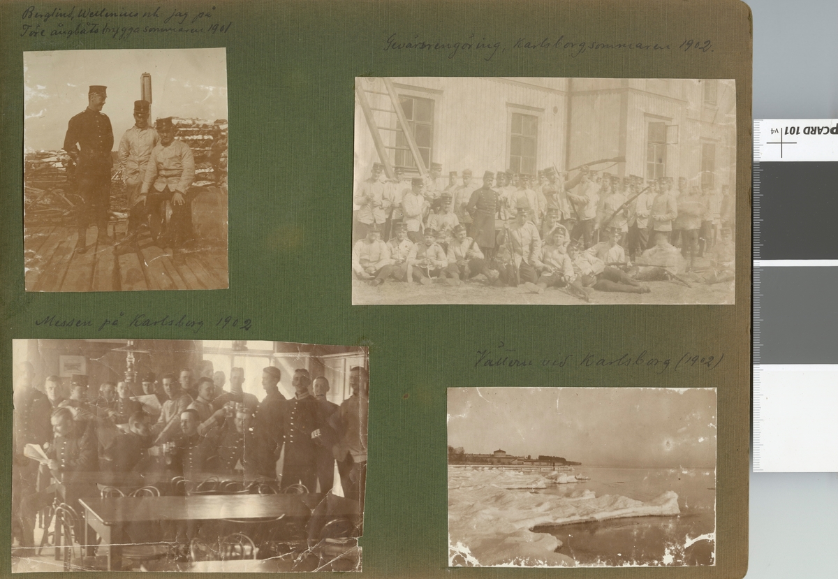 Text i fotoalbum: "Messen på Karlsborg 1902".
