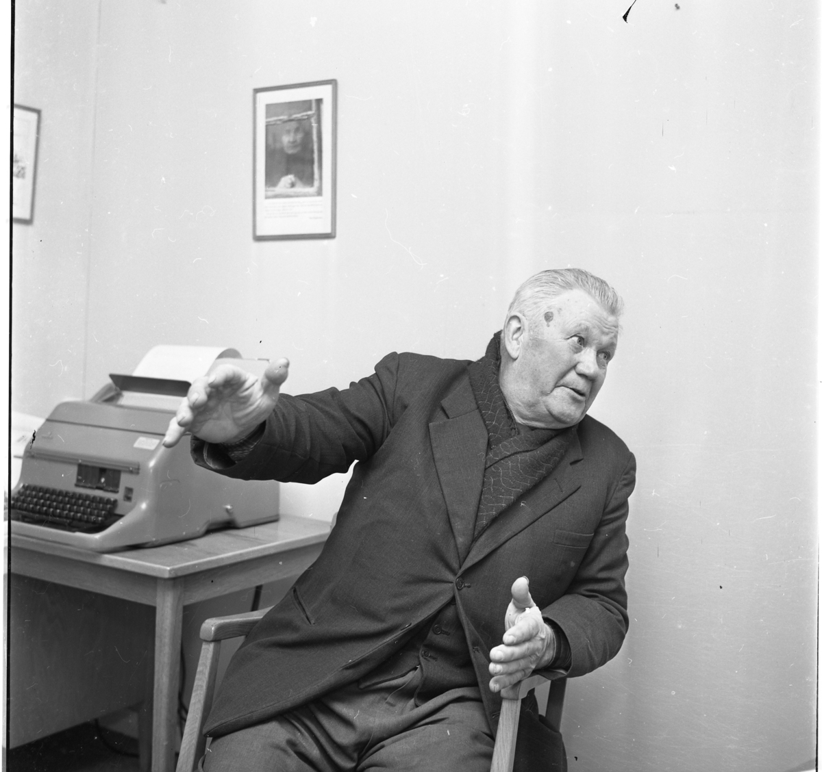 Porträtt av Ernst Johansson i Kaxtorp.