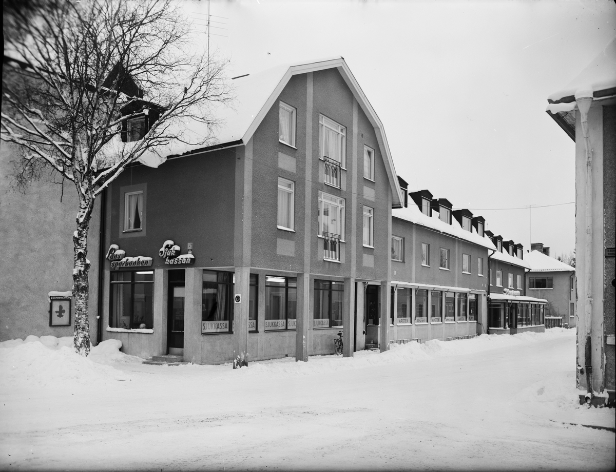 Prästgatan, sedd från Rådhustorget, Östhammar, Uppland