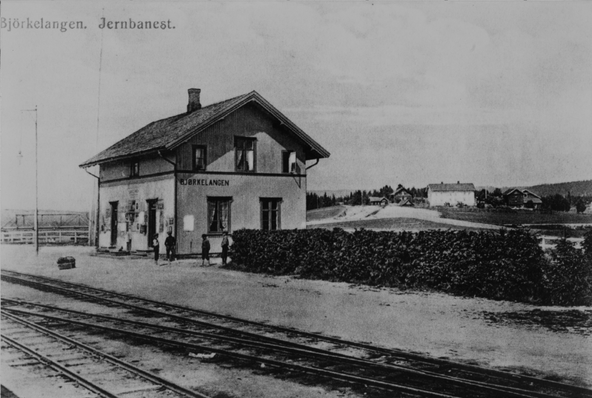 Bjørkelangen stasjon på Urskog-Hølandsbanen