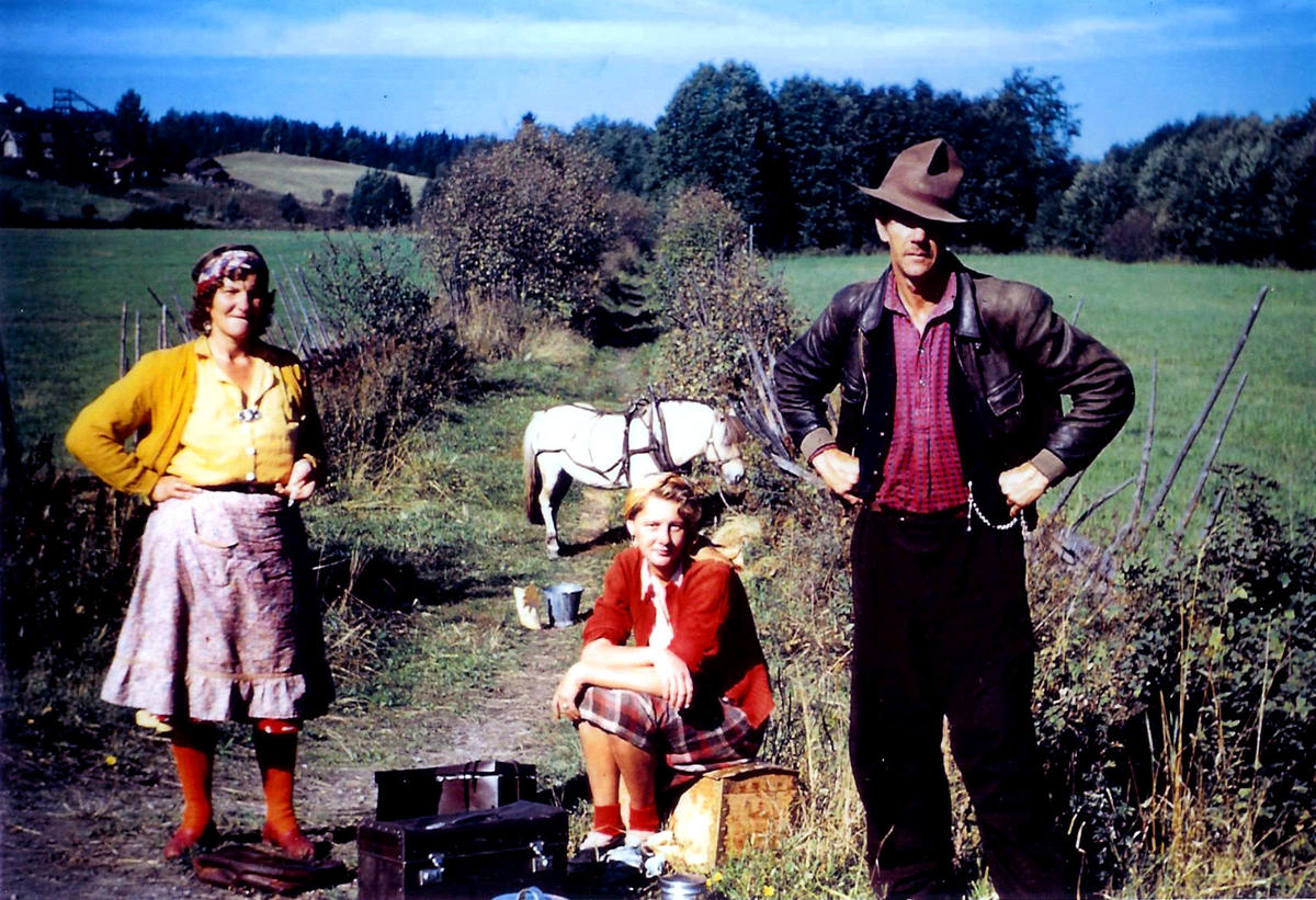 Gustav and Sofie Fredriksen with their daughter Karoline, 1947