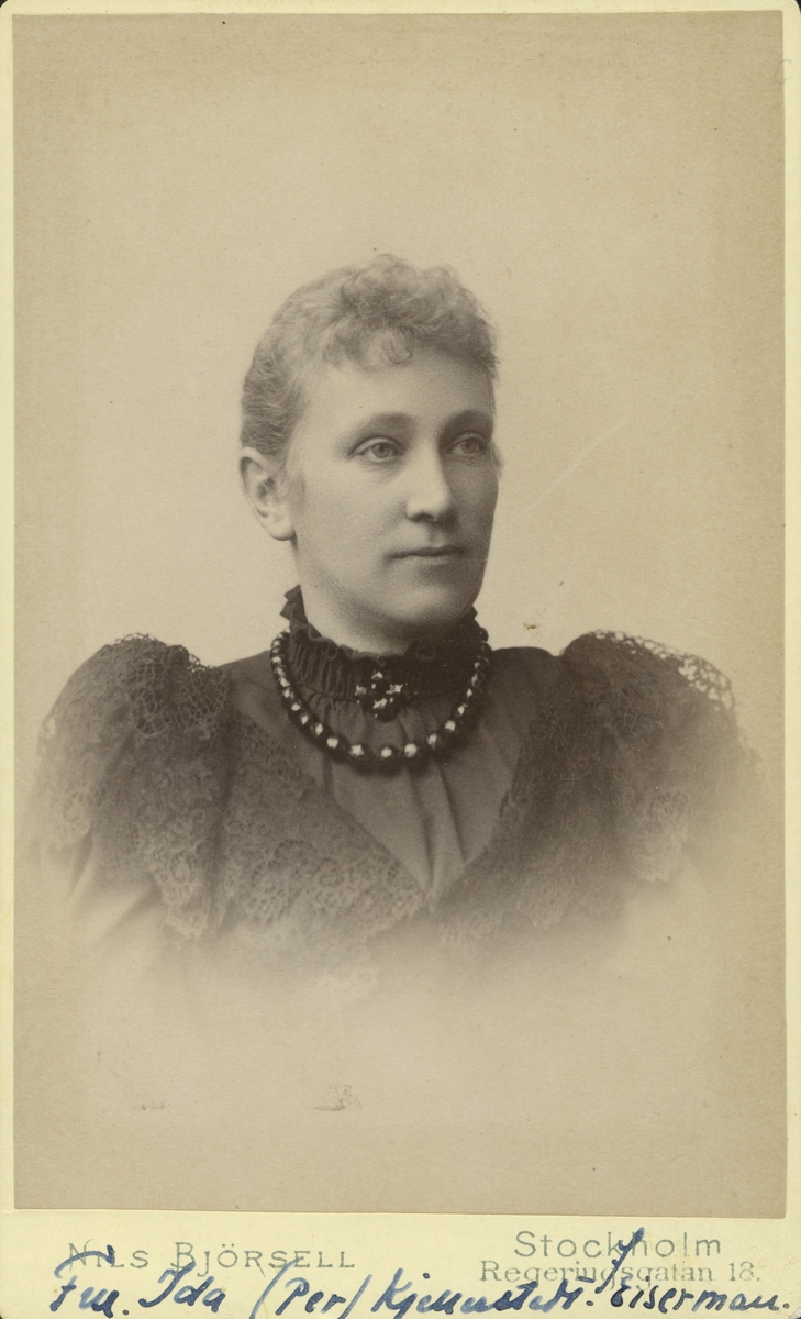 Fru Ida Kjellerstedt.