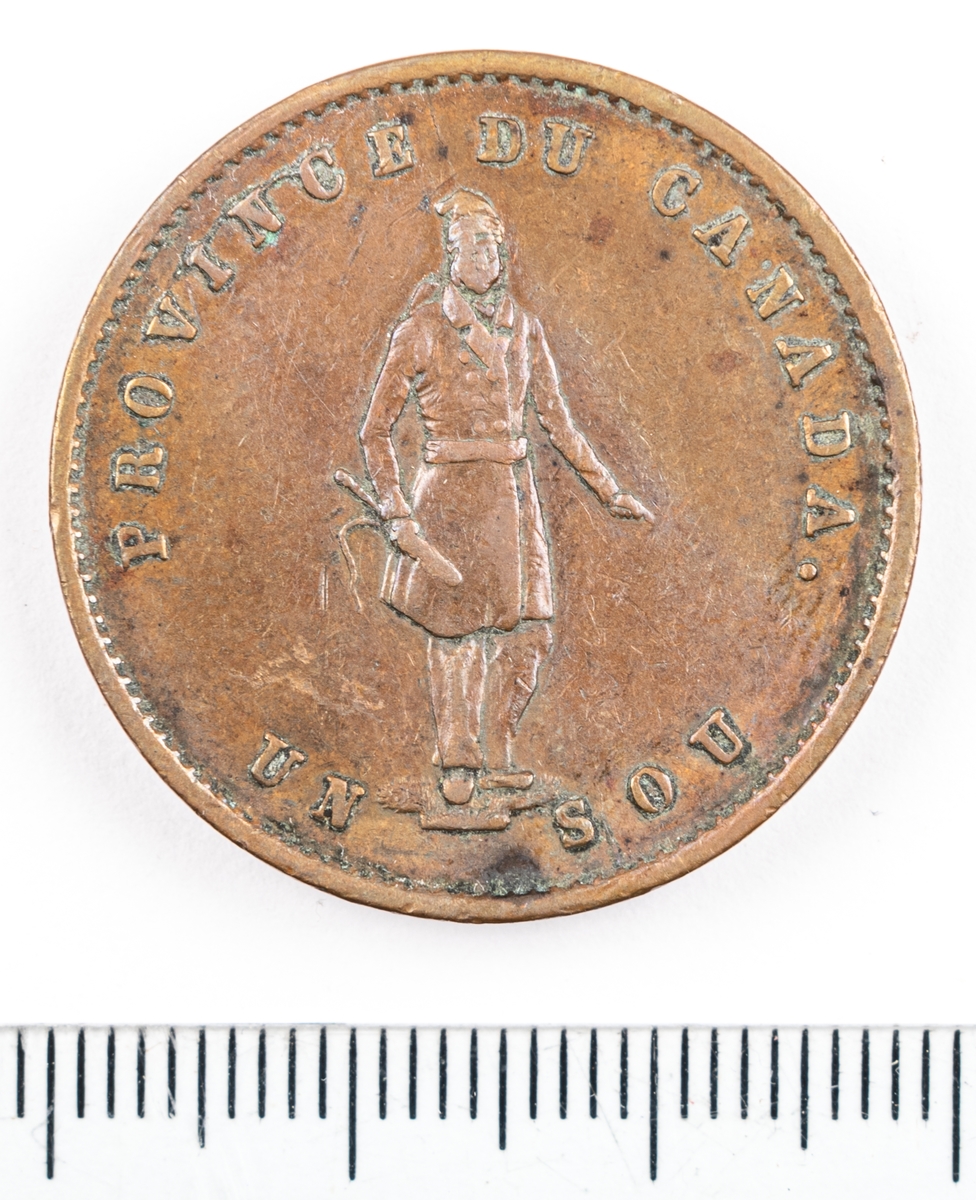 Mynt, Canada, 1852, ½ Penny.