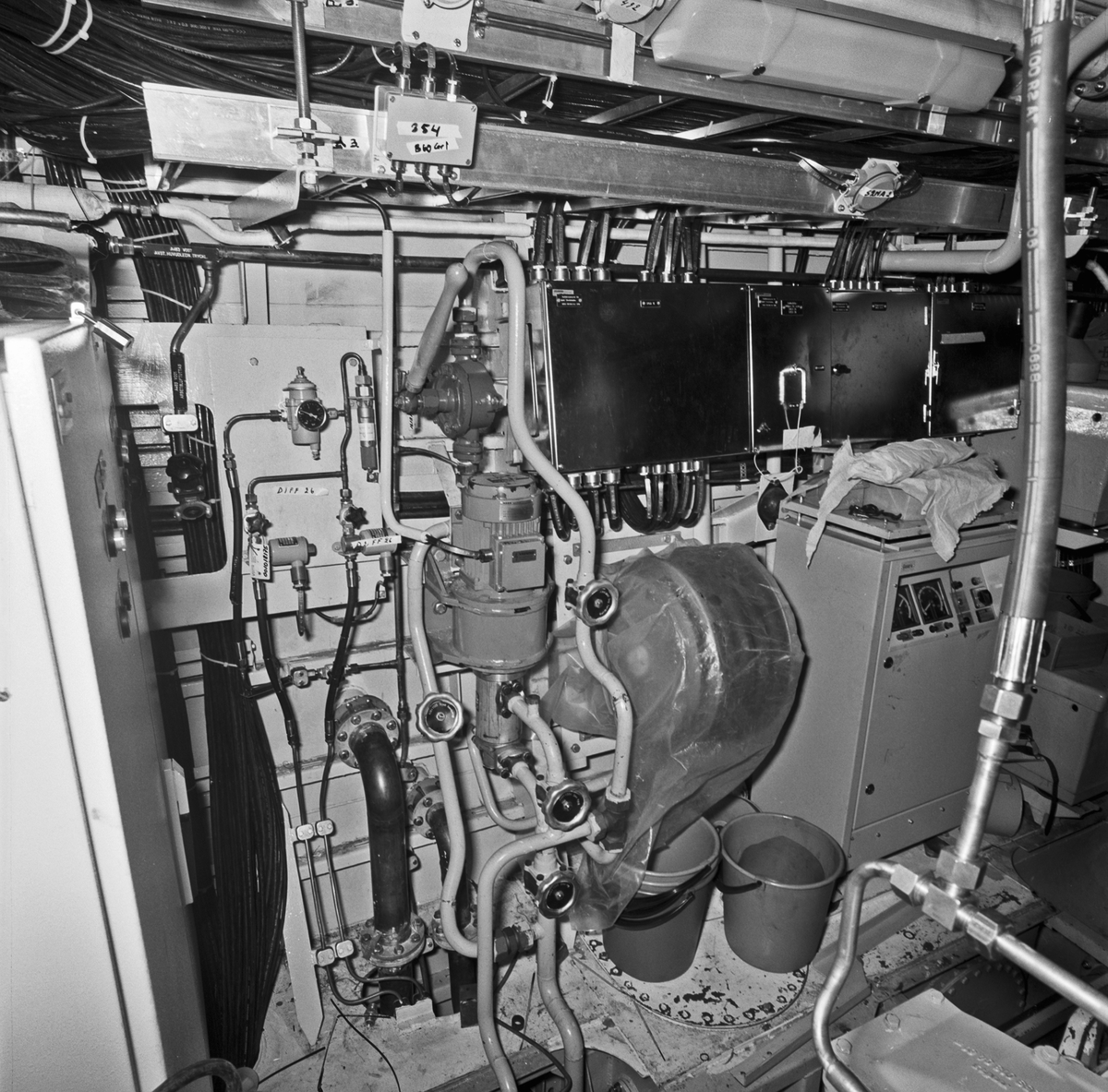 Int av maskinrum 1 och 2 kkv typ Göteborg - Marinmuseum / DigitaltMuseum