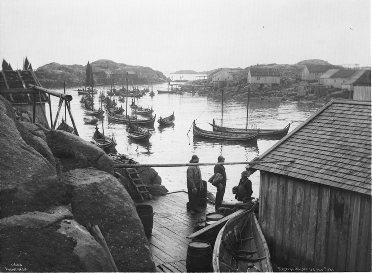 Fiskerne dra på fiske i 1910.