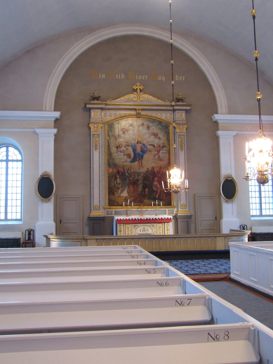 Flisby kyrka (Flisby socken i Nässjö kommun), interiör med koret.