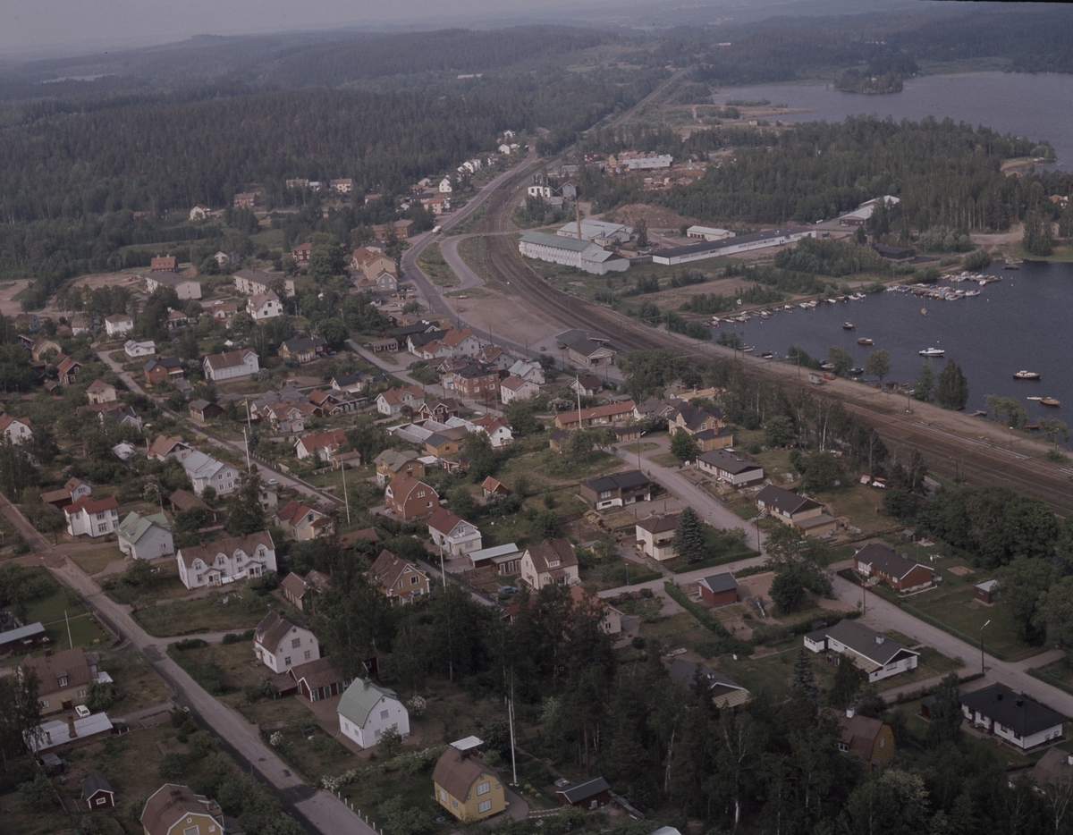 Flygfoto över Sommen i Tranås kommun, Jönköpings län 280/1978.