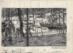 Illustrasjon til "Olav den Helliges Saga", Snorre Sturlason 