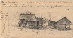 En liten stue bortenfor kongsgården [Illustrasjon]