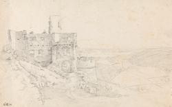 Borgruinen Starhemberg ved Wien [Tegning]