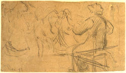 Felespiller og dansere [Tegning]