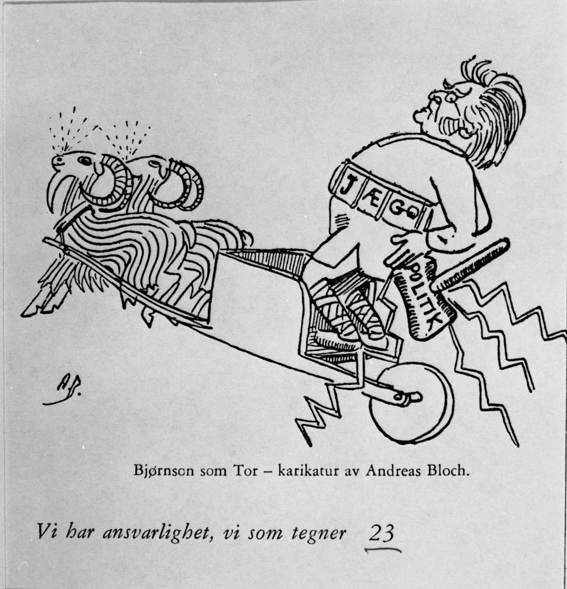 Karikatur, Bjørnson, Tor,