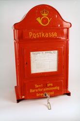 Postmuseet, gjenstander, postkasse, brevkasse, mekanisk post
