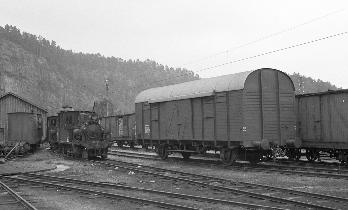Smalsporet og normalsporet jernbanemateriell på Grovane