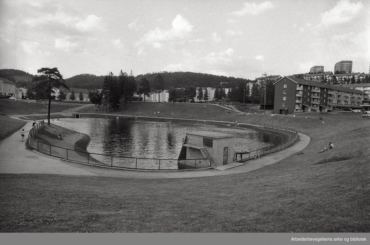 Årvoll-dammen,.juli 1971