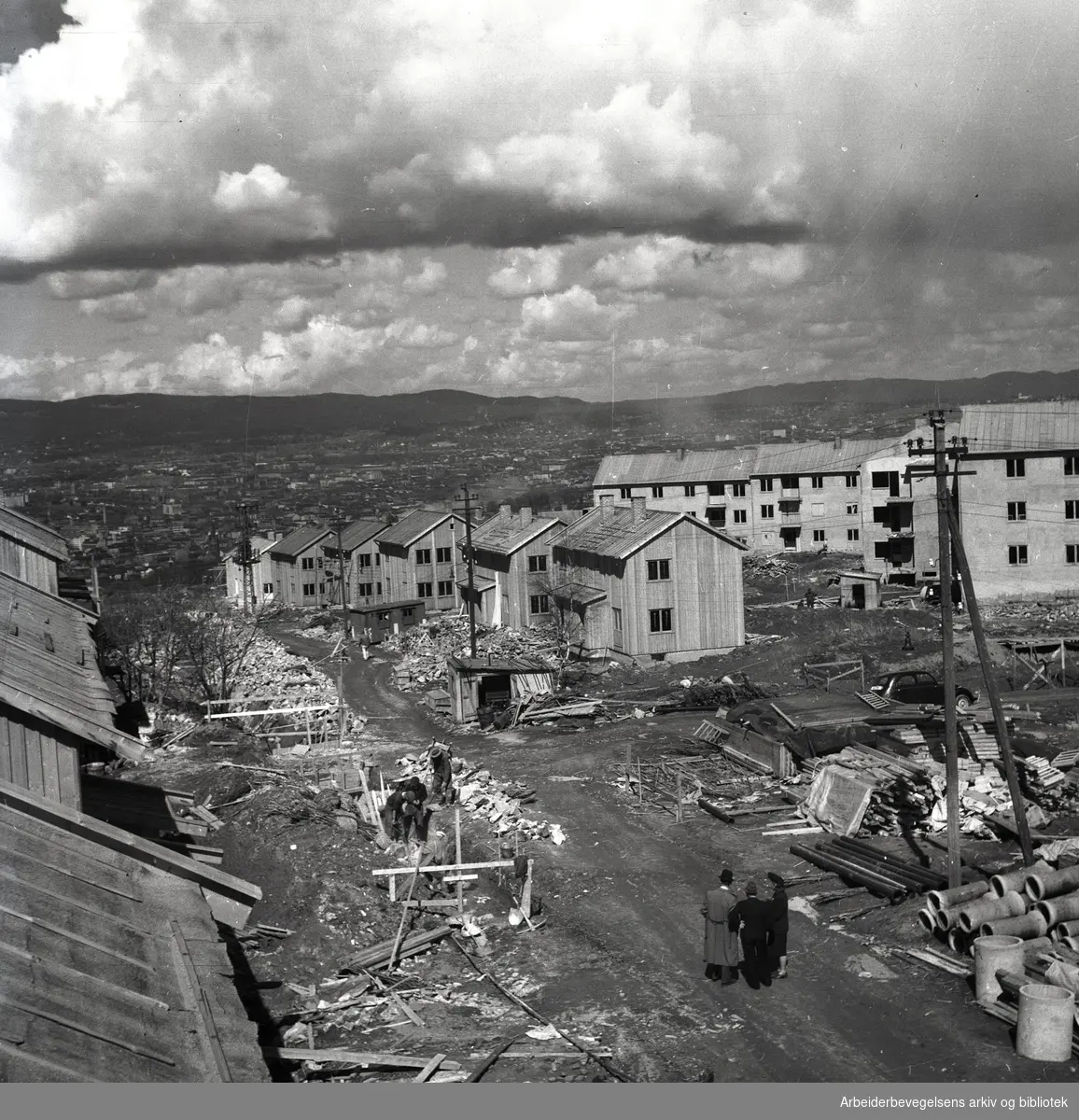 Lille Ekeberg under bygging,.1947-49