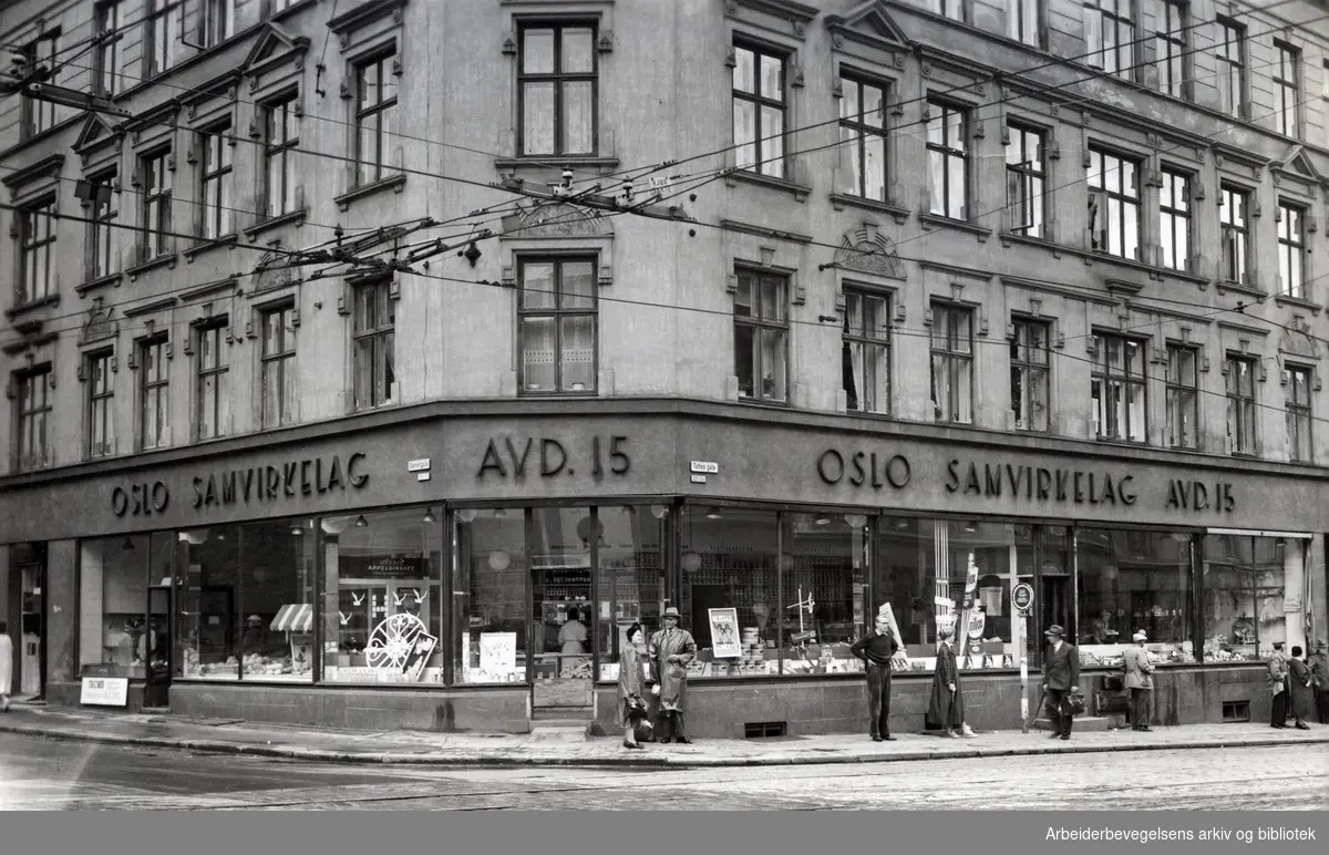 Oslo samvirkelag, avdeling 15 i Toftes gate 20,.1954