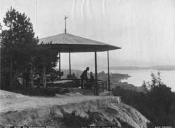 Rekneshaugen med pavilionen. 1892