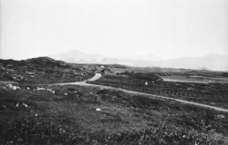 Gule-svingen..Ved veiskillet 3 km sørøst for Bud kirke. (193