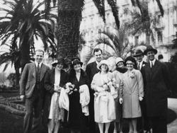 Fra bryllupsfeiringen til Christian Wilhelm Thams og Klara J