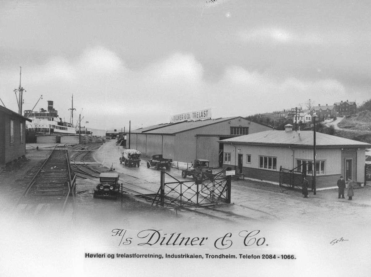 Reklamekort for Dillner & Co trelastforretning & høvleri A/S