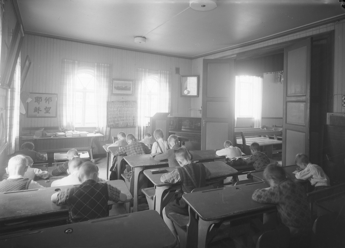 Provisorisk klasseværelse for barn i folkeskolen
