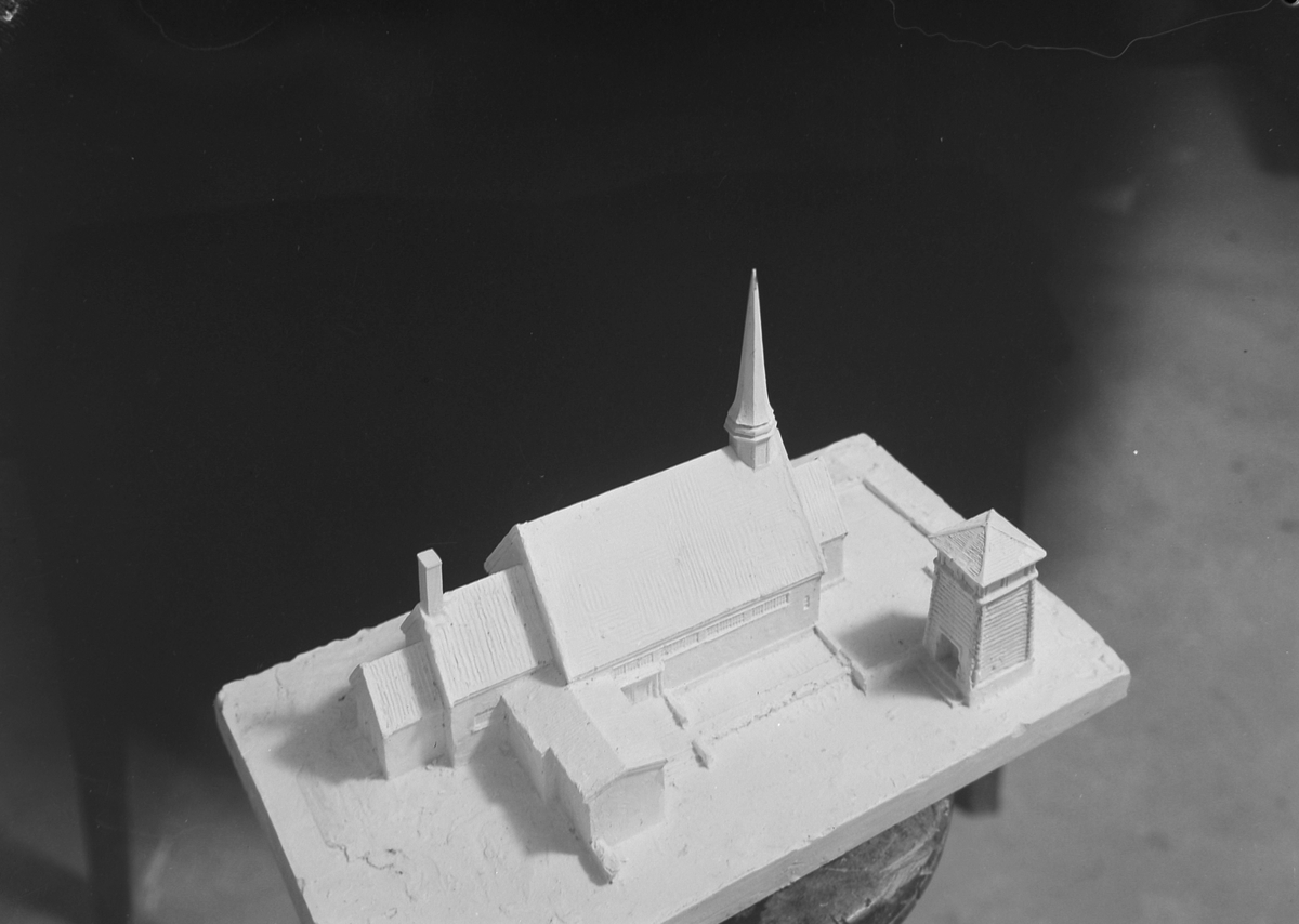 Modell av Kopperå kapell, ved arkitekt Roar Tønseth