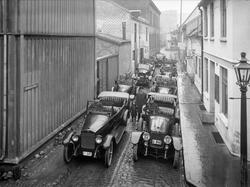 Bilparken og sjåfører hos Vinje