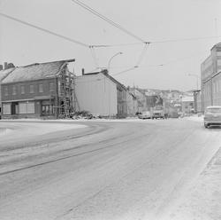 Rivningsarbeide i Prinsens gate/ Sandgata