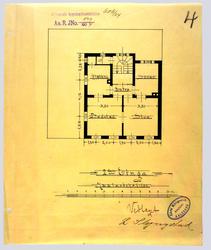 Bolig og forretning for Louise Slyngstad [Plantegning]