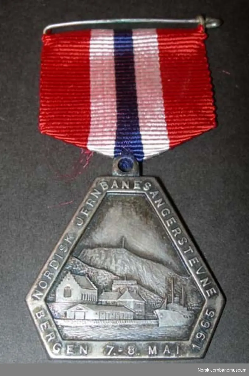 Medalje - stevnemedalje fra Nordisk Jernbanesangerstevne 1965