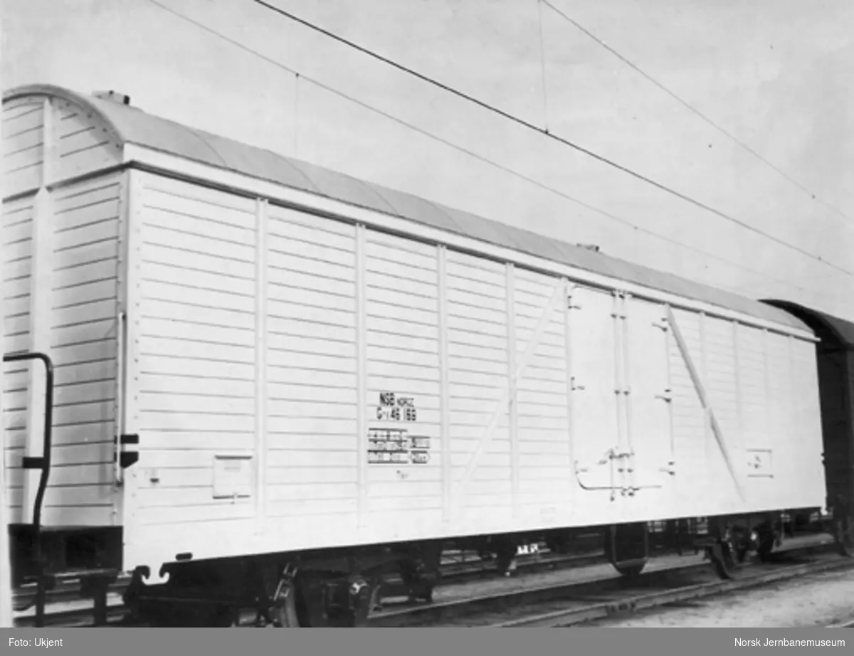 NSB lukket godsvogn litra Gr5 nr. 46169, bygget for ostetransport