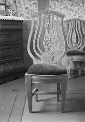 Stol i bjørk, Stenbueng, Storlidalen, Oppdal, Sør-Trøndelag.