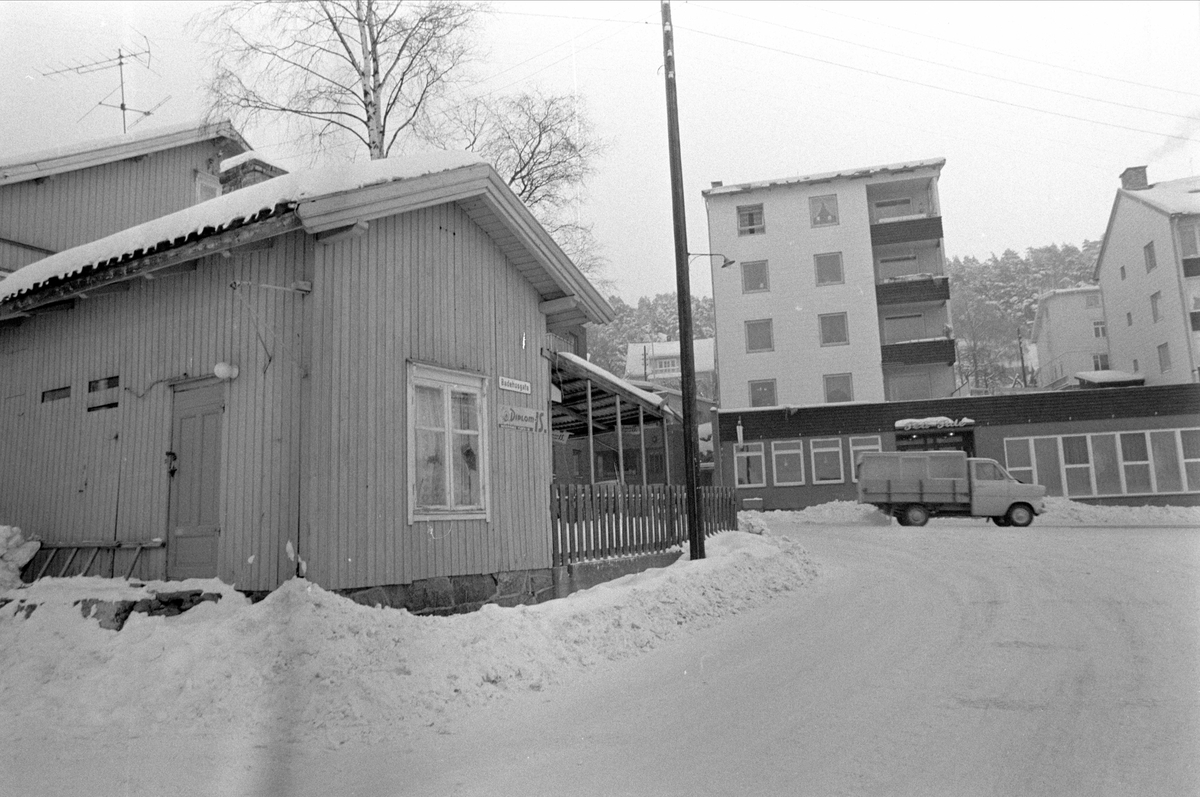 Drøbak, Frogn, 01.03.1970. Bebyggelse.