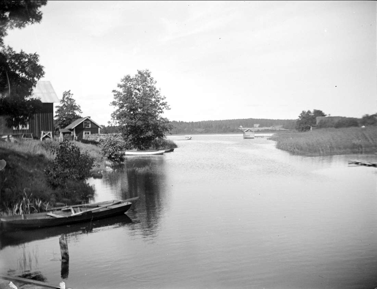 Vattendrag i Österåkers socken, Uppland 1924