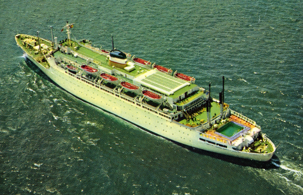 T/S Atlantic (Ex. Badger Mariner)(b.1953, Sun Shipbuilding & Drydock Co., Chester, Pa.)