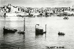 M/S Talabot (b.1936, A/B Götaverken, Göteborg) bombet og sat