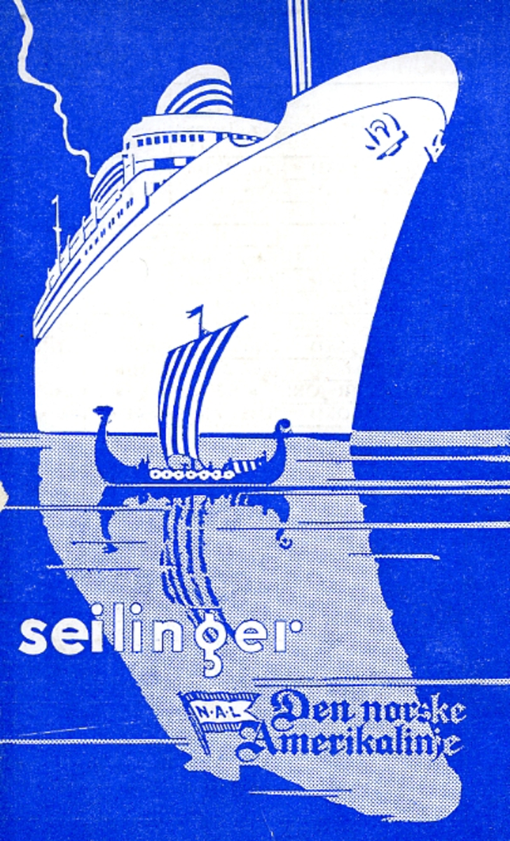 Brosjyre fra D/S 'Bergensfjord' (b.1913, Cammell Laird & Co. Ltd., Birkenhead).
